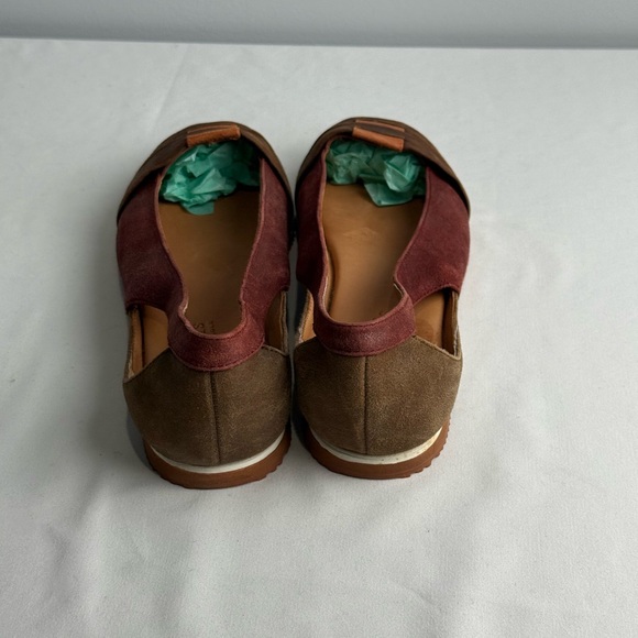 Gentle  Souls  by Kenneth Cole Leather Suede Luca Strap Size 8.5 Dark Maroon - Picture 5 of 14